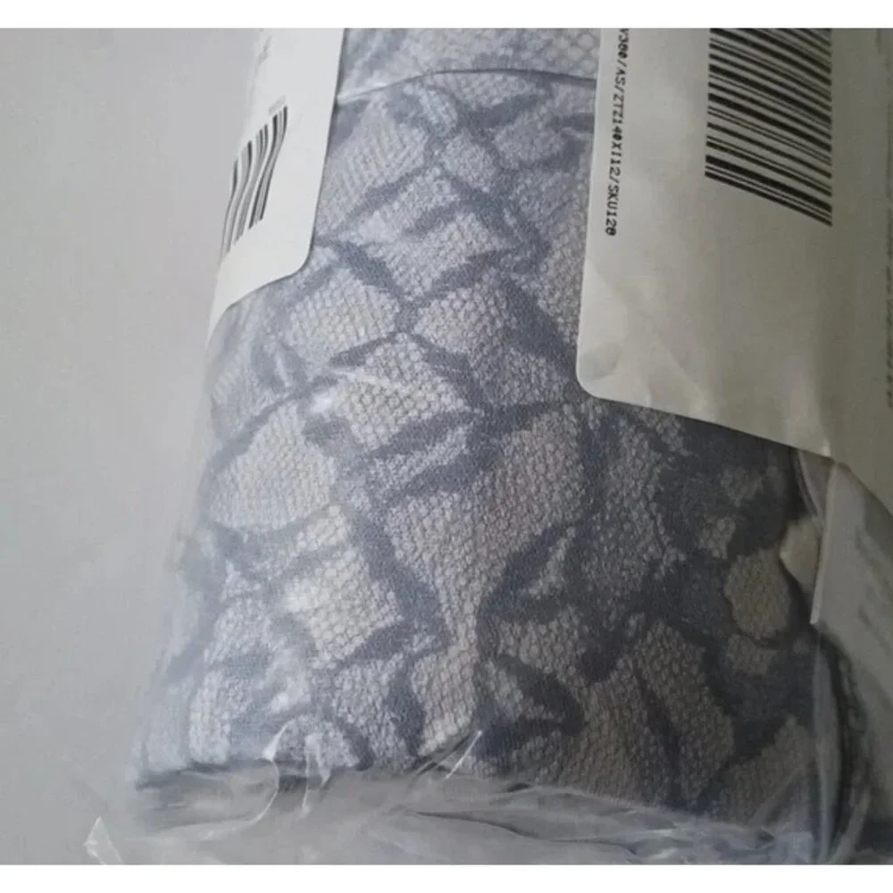 Urban Outfitters Torn Lacey Shower Curtain Blue Floral 72in x 72in